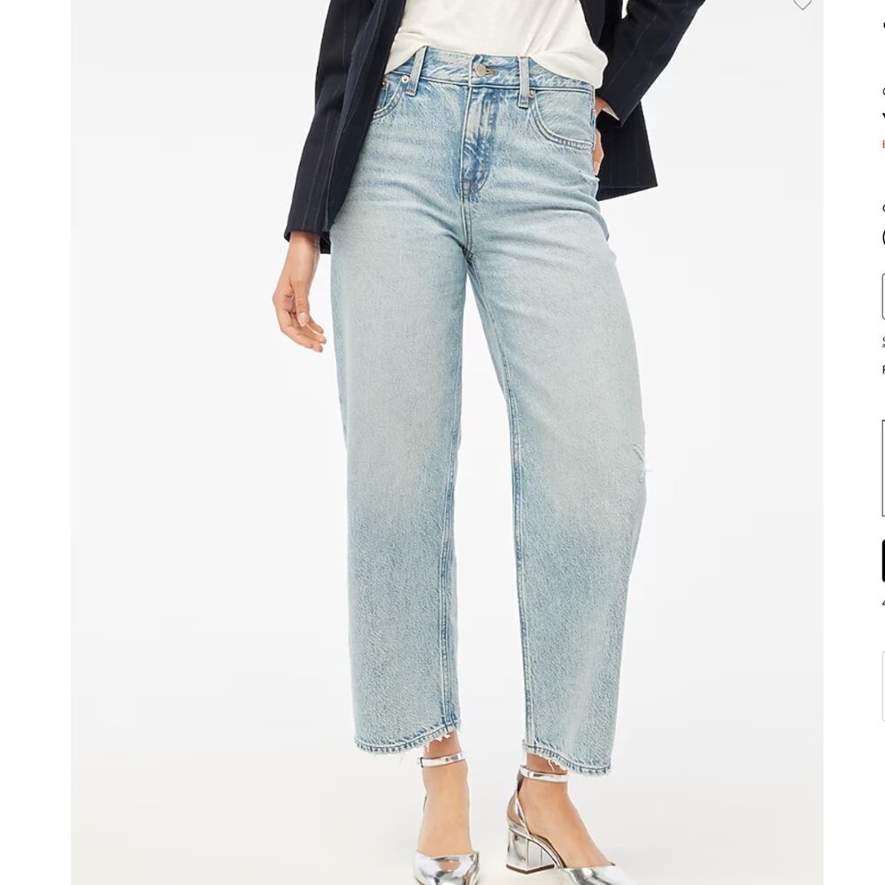 NWT J. Crew Factory 90s Vintage Baggy Jean Size 30T